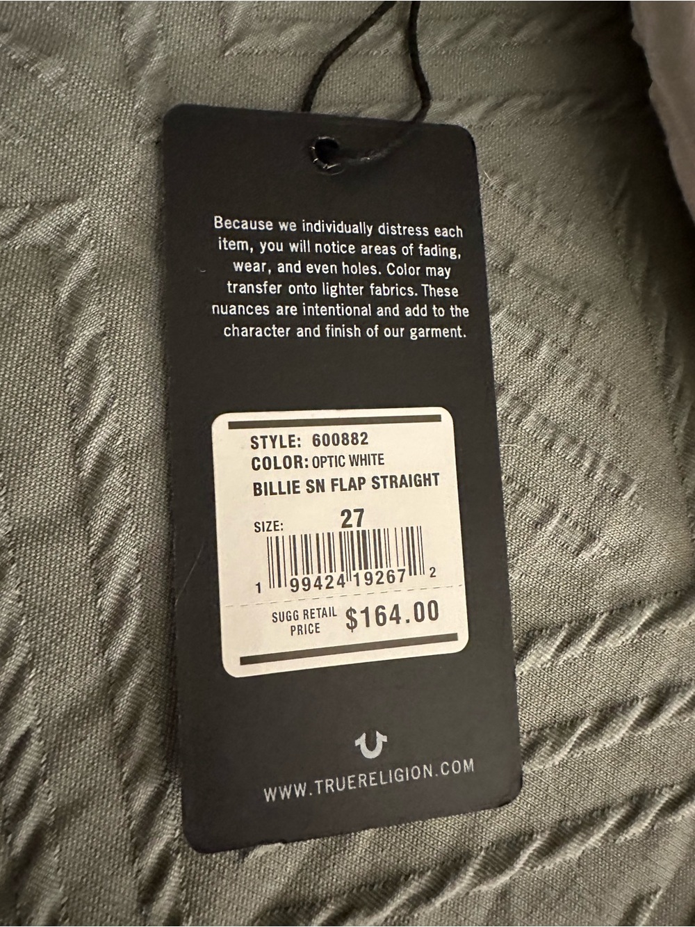 True Religion Women's Billie Jeans in White - Picture 3 of 11